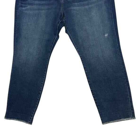 KUT FROM THE KLOTH NWT Medium Wash Amy Frayed Hem High Rise Boyfriend Jeans 24W - Picture 6 of 15